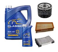 FEBI BILSTEIN Controllo set 6L MANNOL Classic 10W-40 per Renault Megane II