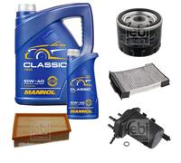 FEBI BILSTEIN Controllo set 6L MANNOL Classic 10W-40 per Renault Megane II
