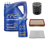 FEBI BILSTEIN Controllo Set 6L MANNOL Defender 10W-40 Per Audi A6 4A C4 2.6