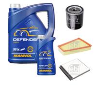 FEBI BILSTEIN Controllo Set 6L MANNOL Defender 10W-40 Per Citroën Berlingo