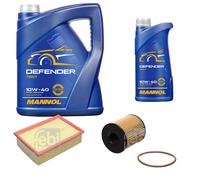 FEBI BILSTEIN Controllo Set 6L MANNOL Defender 10W-40 Per Citroën C4 I LC