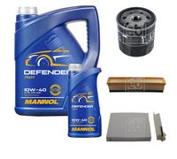 FEBI BILSTEIN Controllo Set 6L MANNOL Defender 10W-40 Per Dacia Duster