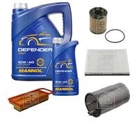 Febi BILSTEIN Controllo Set 6L mannol Defender 10W-40 per Fiat Idea 350_