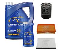 FEBI BILSTEIN Controllo Set 6L MANNOL Defender 10W-40 Per Fiat Stilo 192 1.6
