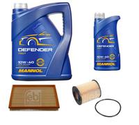 FEBI BILSTEIN Controllo Set 6L MANNOL Defender 10W-40 Per Opel Corsa C F08