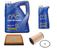 FEBI BILSTEIN Controllo Set 6L MANNOL Defender 10W-40 Per Opel Zafira A F75