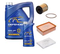 FEBI BILSTEIN Controllo Set 6L MANNOL Defender 10W-40 Per Peugeot 307 Break