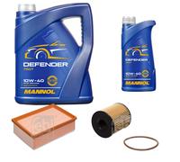 FEBI BILSTEIN Controllo Set 6L MANNOL Defender 10W-40 Per Peugeot 307 Break