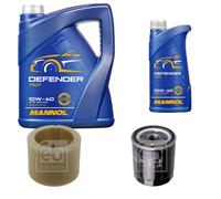 FEBI BILSTEIN Controllo Set 6L MANNOL Defender 10W-40 Per Peugeot Partner