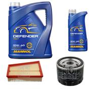 FEBI BILSTEIN Controllo Set 6L MANNOL Defender 10W-40 Per Renault Megane II