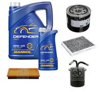 FEBI BILSTEIN Controllo Set 6L MANNOL Defender 10W-40 Per Subaru Impreza