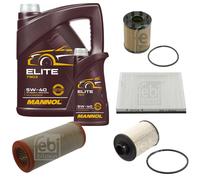Febi BILSTEIN Controllo Set 6L mannol D'Elite 5W-40 per Fiat Idea 350_1.9
