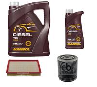 FEBI BILSTEIN Controllo Set 6L MANNOL Diesel TDI 5W-30 Per Audi Cabriolet