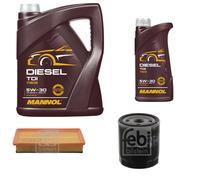 FEBI BILSTEIN Controllo Set 6L MANNOL Diesel TDI 5W-30 Per Citroën C5 II
