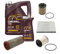 FEBI BILSTEIN Controllo set 6L MANNOL Diesel TDI 5W-30 per Idea di Fiat 350_