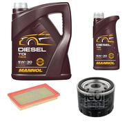 FEBI BILSTEIN Controllo Set 6L MANNOL Diesel TDI 5W-30 Per Nissan Qashqai +2