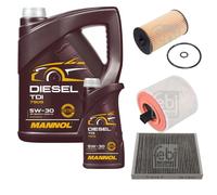 FEBI BILSTEIN Controllo Set 6L MANNOL Diesel TDI 5W-30 Per Opel Astra K B16