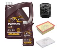 Febi BILSTEIN Controllo Set 6L mannol Diesel Tdi 5W-30 per Peugeot 307 Pausa