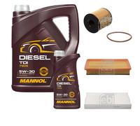 FEBI BILSTEIN Controllo Set 6L MANNOL Diesel TDI 5W-30 Per Peugeot 407 SW