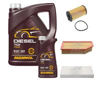 FEBI BILSTEIN Controllo Set 6L MANNOL Diesel TDI 5W-30 Per Peugeot 407 SW