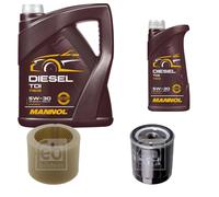 FEBI BILSTEIN Controllo Set 6L MANNOL Diesel TDI 5W-30 Per Peugeot Partner