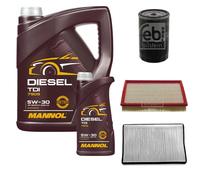 FEBI BILSTEIN Controllo Set 6L MANNOL Diesel TDI 5W-30 Per VW Passat Variant