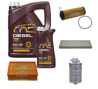 FEBI BILSTEIN Controllo Set 6L MANNOL Diesel TDI 5W-30 Per VW Passat Variant