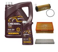 FEBI BILSTEIN Controllo Set 6L MANNOL Diesel TDI 5W-30 Per VW Passat Variant