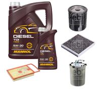 FEBI BILSTEIN Controllo Set 6L MANNOL Diesel TDI 5W-30 Per VW Polo 6R 6C