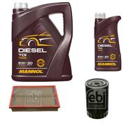 FEBI BILSTEIN Controllo set 6L MANNOL Diesel TDI 5W-30 per VW Sharan 7M 8