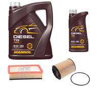 FEBI BILSTEIN Controllo Set 6L MANNOL Diesel TDI 5W-30 Per VW Transporter IV