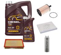 FEBI BILSTEIN Controllo Set 6L MANNOL Diesel TDI 5W-30 Per VW Transporter V