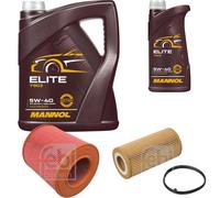 FEBI BILSTEIN Controllo Set 6L MANNOL Elite 5W-40 Per Audi A6 4F2 C6 2.0
