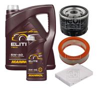 FEBI BILSTEIN Controllo set 6L MANNOL Elite 5W-40 per Dacia Sandero