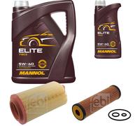 FEBI BILSTEIN Controllo Set 6L MANNOL Elite 5W-40 Per Mercedes-Benz C-Klasse