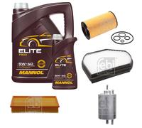 FEBI BILSTEIN Controllo Set 6L MANNOL Elite 5W-40 Per Mercedes-Benz E-Klasse