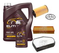 FEBI BILSTEIN Controllo Set 6L MANNOL Elite 5W-40 Per Mercedes-Benz E-Klasse