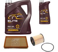 Febi BILSTEIN Controllo Set 6L mannol Elite 5W-40 per . Opel Tigra