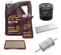 FEBI BILSTEIN Controllo Set 6L MANNOL Elite 5W-40 Per Opel Vectra B J96 1.6i