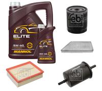 FEBI BILSTEIN Controllo Set 6L MANNOL Elite 5W-40 Per Peugeot 206 CC 2D 2.0