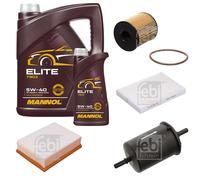 FEBI BILSTEIN Controllo Set 6L MANNOL Elite 5W-40 Per Peugeot 307 CC 3B 2.0