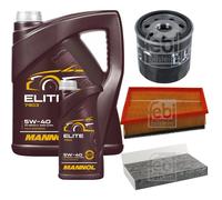 FEBI BILSTEIN Controllo Set 6L MANNOL Elite 5W-40 Per Renault Megane III
