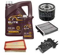 FEBI BILSTEIN Controllo set 6L MANNOL Elite 5W-40 per Renault Scénic II