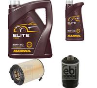 FEBI BILSTEIN Controllo Set 6L MANNOL Elite 5W-40 Per Seat Altea XL 5P5 5P8