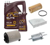 FEBI BILSTEIN Controllo Set 6L MANNOL Elite 5W-40 Per VW EOS 1F7 1F8 2.0