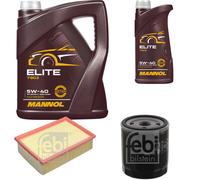 Febi BILSTEIN Controllo Set 6L mannol Elite Di 5W-40 per Peugeot 307 di Pausa
