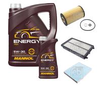 Febi BILSTEIN Controllo Set 6L mannol Energia 5W-30 per Hyundai Tucson TL 1.7