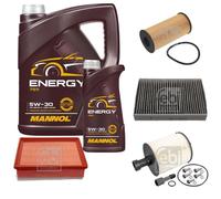 Febi BILSTEIN Controllo Set 6L mannol Energia 5W-30 per Nissan NV300 Kasten