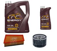 Febi BILSTEIN Controllo Set 6L mannol Energia 5W-30 per Renault Grand Scénic