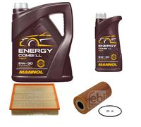 FEBI BILSTEIN Controllo set 6L MANNOL Energia Combi LL 5W-30 per Mercedes
